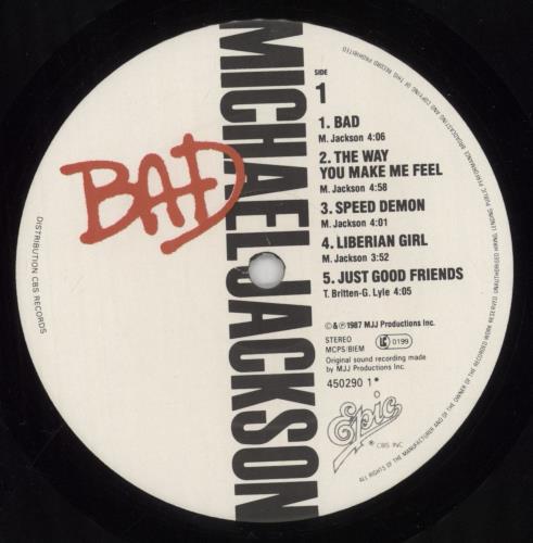 Michael Jackson Bad UKオリジナル(英)盤LP Stereo michael-jackson-bad-sealed-uk-