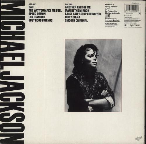 Michael Jackson Bad UKオリジナル(英)盤LP Stereo Michael Jackson Bad UKオリジナル(英)盤LP Stereo