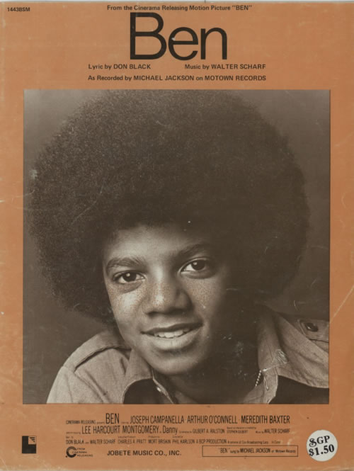 Michael Jackson Ben US sheet music (621443) 1443BSM-3-3