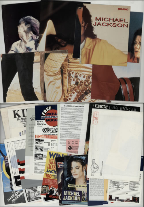 michael jackson collection of nine magazine posters assorted flyers magazine
