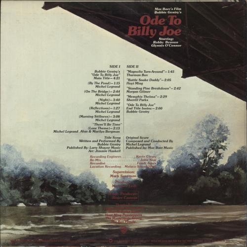 Michel Legrand Ode To Billy Joe vinyl LP album (LP record) Japanese MLGLPOD872981
