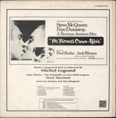 Michel Legrand The Thomas Crown Affair vinyl LP album (LP record) UK MLGLPTH584745