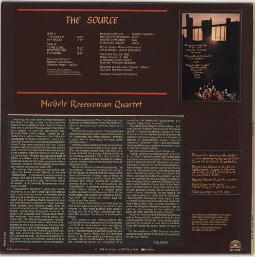 Michele Rosewoman The Source vinyl LP album (LP record) Italian Q4CLPTH707002