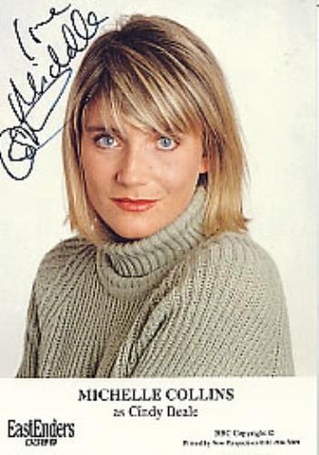 Michelle Collins Autographed Publicity Photocard photograph UK MC4PHAU268922