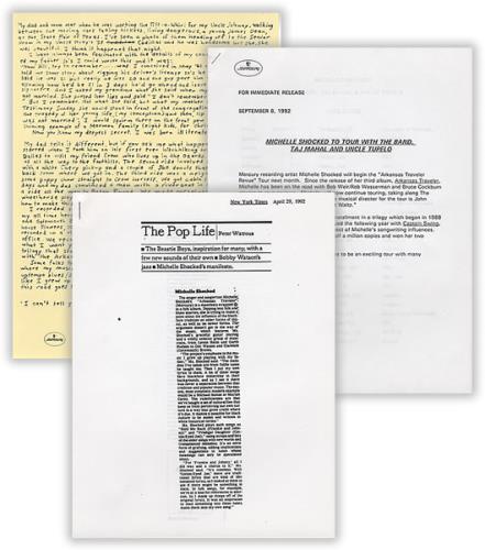 Michelle Shocked Arkansas Traveler Revue media press pack US SHOPPAR313641