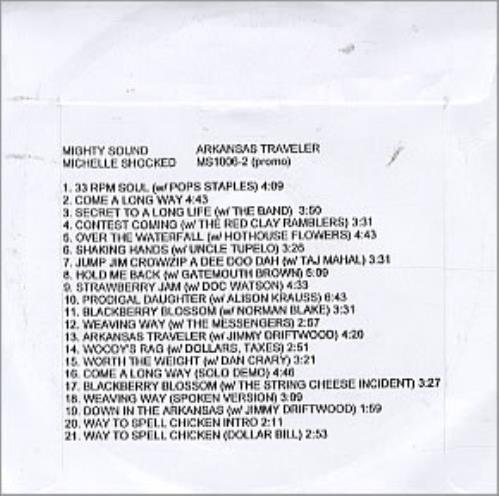 Michelle Shocked Arkansas Traveler CD album (CDLP) US SHOCDAR306393