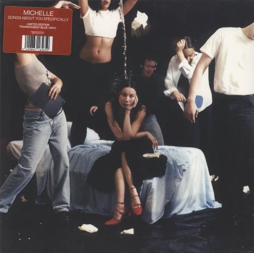 MICHELLE Songs About You Specifically - Blue Vinyl + Stickered Polythene Bag vinyl LP album (LP record) UK 8LCLPSO854916