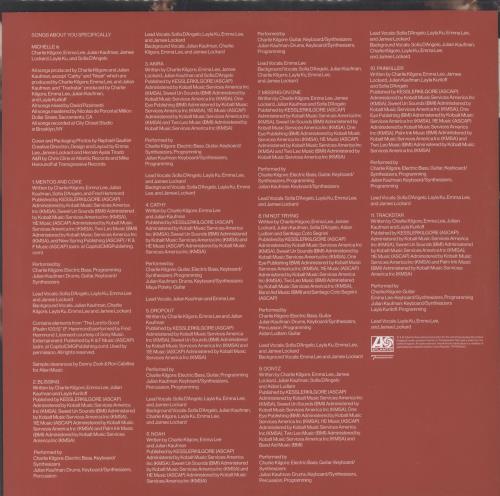 MICHELLE Songs About You Specifically - Blue Vinyl + Stickered Polythene Bag vinyl LP album (LP record) UK 8LCLPSO854916