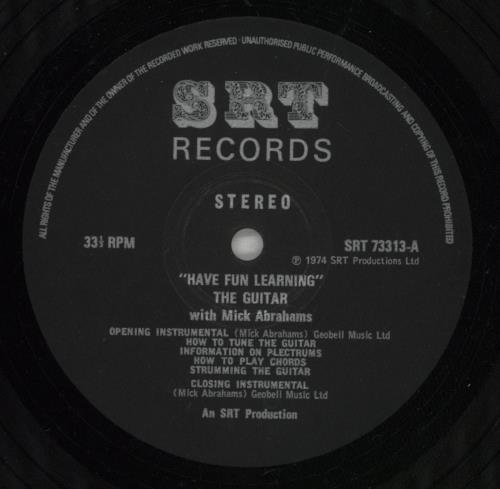 Mick Abrahams Have Fun Learning The Guitar + Insert vinyl LP album (LP record) UK CKBLPHA136514