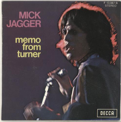 Mick Jagger Memo From Turner 7" vinyl single (7 inch record / 45) French MKJ07ME66467