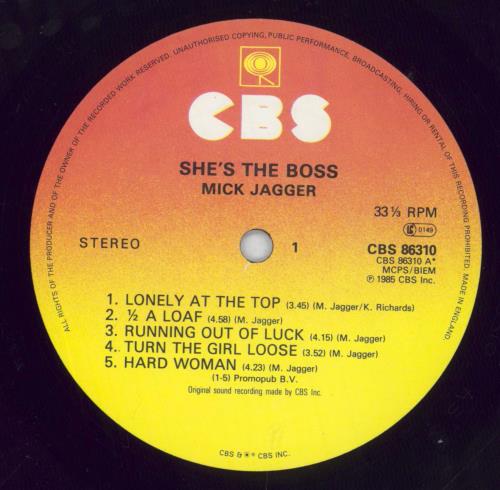 Mick Jagger She's The Boss - Shrink vinyl LP album (LP record) UK MKJLPSH828131