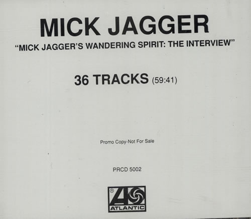 Mick Jagger Wandering Spirit Interview CD album (CDLP) US MKJCDWA642200