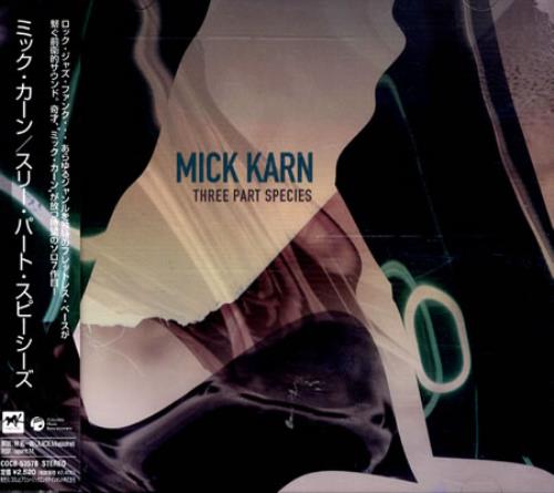 Mick Karn Three Part Species CD album (CDLP) Japanese M-KCDTH463267