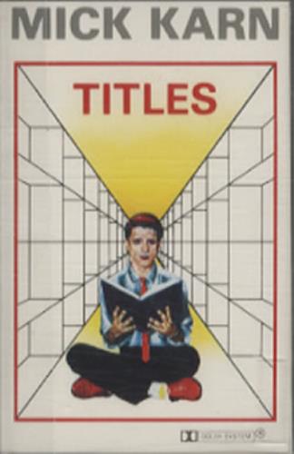 Mick Karn Titles cassette album UK M-KCLTI244242