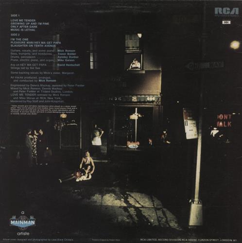 Mick Ronson Slaughter On 10th Avenue vinyl LP album (LP record) UK MKRLPSL151332