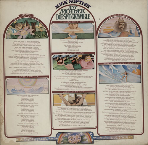 Mick Softley Any Mother Doesn't Grumble vinyl LP album (LP record) UK 5MSLPAN584322