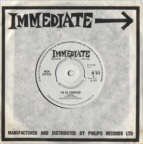 Mick Softley I'm So Confused 7" vinyl single (7 inch record / 45) UK 5MS07IM479675
