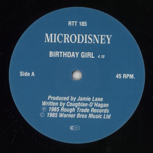 Microdisney Birthday Girl 12" vinyl single (12 inch record / Maxi-single) UK MCD12BI862361