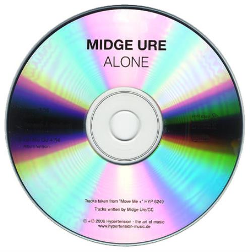 Midge Ure Alone CD-R acetate UK URECRAL382472
