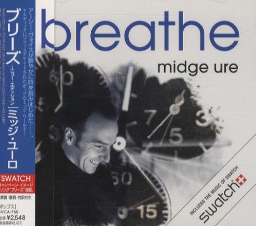 Midge Ure Breathe + obi CD album (CDLP) Japanese URECDBR122696