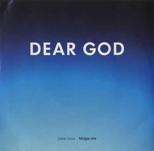 Midge Ure Dear God 7" vinyl single (7 inch record / 45) US URE07DE88697