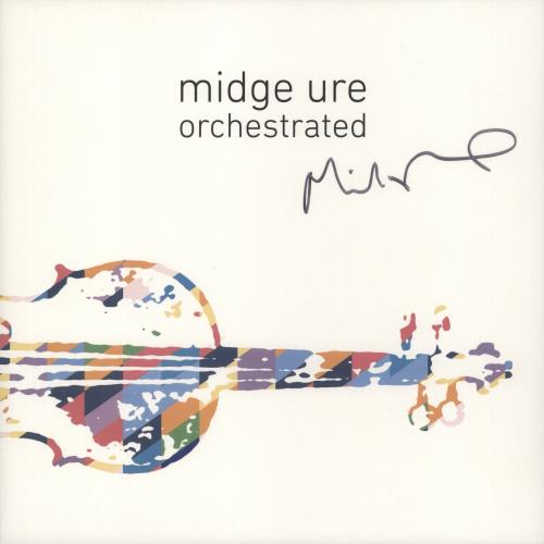 Midge Ure Orchestrated - Clear Vinyl - Autographed 2-LP vinyl record set (Double LP Album) UK URE2LOR868675