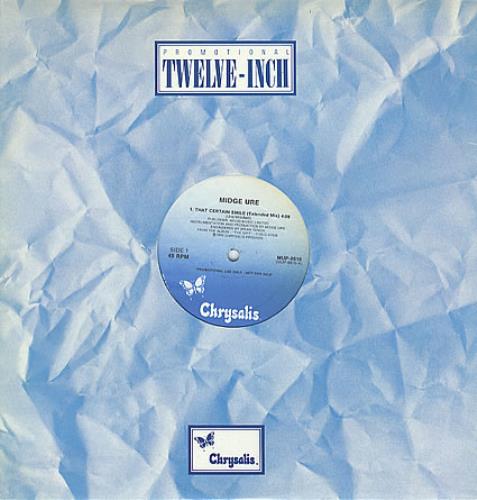 Midge Ure That Certain Smile 12" vinyl single (12 inch record / Maxi-single) US URE12TH03893