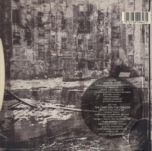 Midge Ure Wastelands - Clear Vinyl 7" vinyl single (7 inch record / 45) UK URE07WA49414
