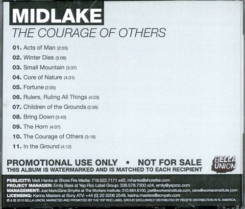 Midlake The Courage Of Others CD album (CDLP) US AK7CDTH497442