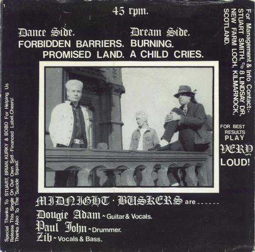 Midnight Buskers Dance Don't Dream EP 7" vinyl single (7 inch record / 45) UK 4IZ07DA783565