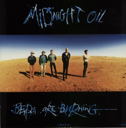 Midnight Oil Beds Are Burning 10" vinyl single (10 inch record) UK OIL10BE61016