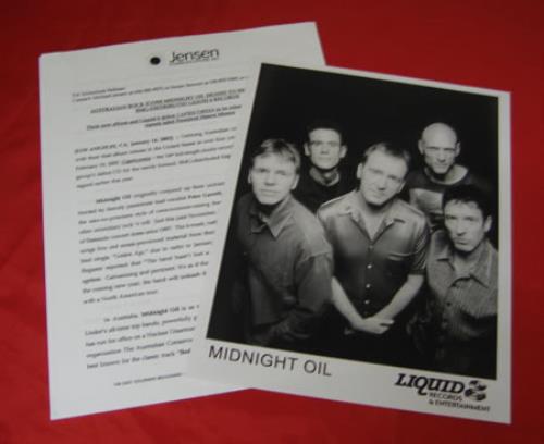 Midnight Oil Capricornia media press pack US OILPPCA388678