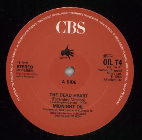 Midnight Oil The Dead Heart 12" vinyl single (12 inch record / Maxi-single) UK OIL12TH20011