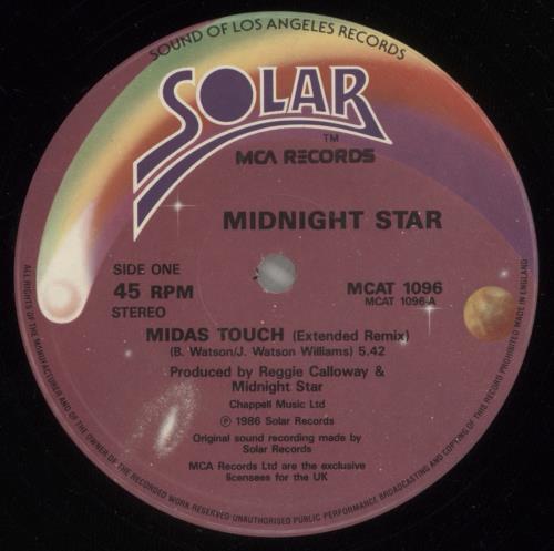 Midnight Star Midas Touch - P/S 12" vinyl single (12 inch record / Maxi-single) UK M~S12MI427369