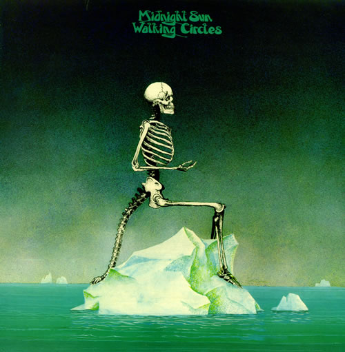 Midnight Sun Walking Circles + Press Release vinyl LP album (LP record) UK 3MSLPWA452917
