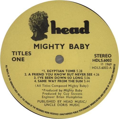 Mighty Baby Mighty Baby - 1st vinyl LP album (LP record) UK HTYLPMI636305