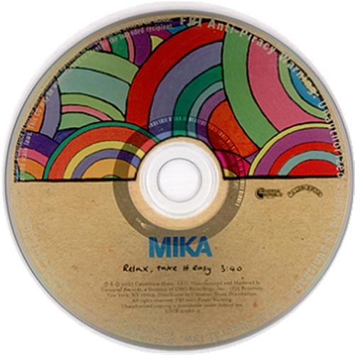 Mika Relax, Take It Easy CD single (CD5 / 5") US MK5C5RE426721