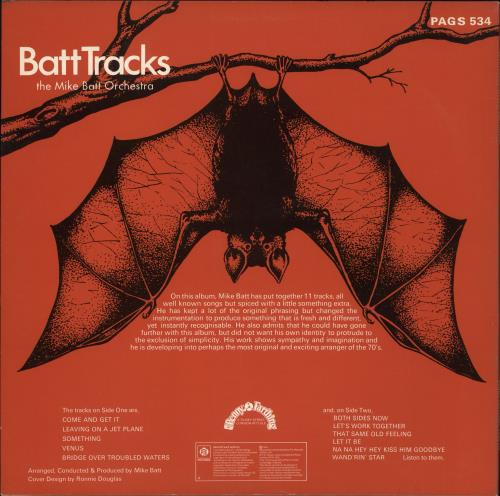 Mike Batt Batt Tracks vinyl LP album (LP record) UK MBTLPBA710092