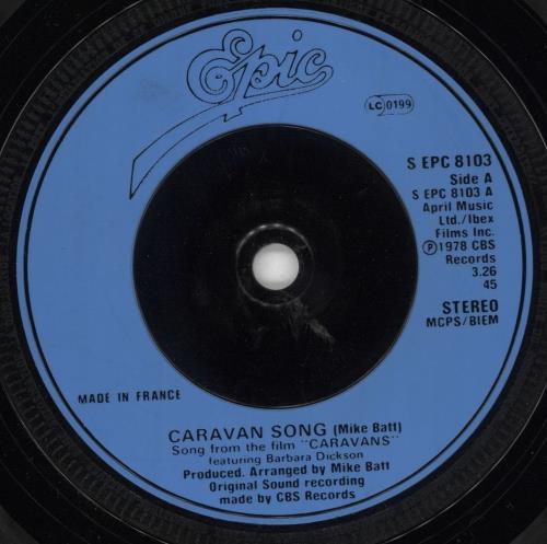 Mike Batt Caravan Song 7" vinyl single (7 inch record / 45) French MBT07CA719143