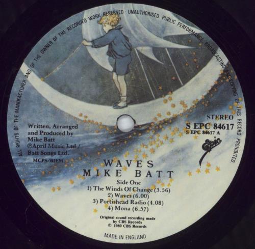 Mike Batt Waves - Promo Stamped vinyl LP album (LP record) UK MBTLPWA827832