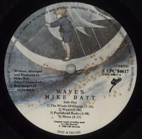 Mike Batt Waves vinyl LP album (LP record) UK MBTLPWA706848