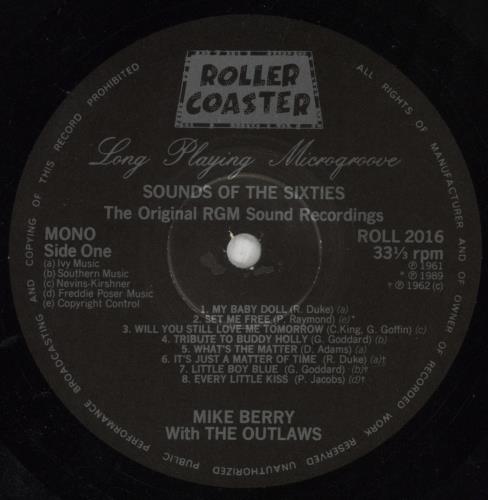 Mike Berry Sounds Of The Sixties vinyl LP album (LP record) UK 0MBLPSO703380