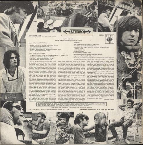 Mike Bloomfield & Al Kooper Super Session - 1st - VG vinyl LP album (LP record) UK NXKLPSU871737