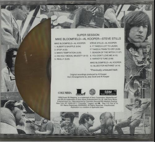 Mike Bloomfield & Al Kooper Super Session - Gold CD CD album (CDLP) US NXKCDSU531255