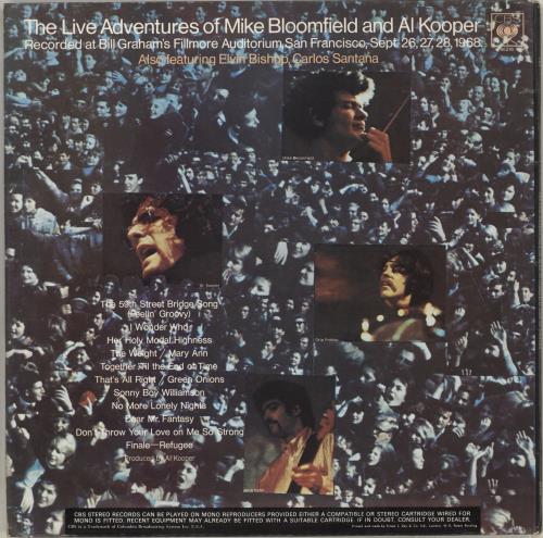 Mike Bloomfield & Al Kooper The Live Adventures Of - 1st Mono 2-LP vinyl record set (Double LP Album) UK NXK2LTH713313