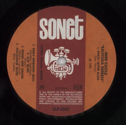 Mike Castle Kaliyuga Express vinyl LP album (LP record) Swedish 7J2LPKA839829