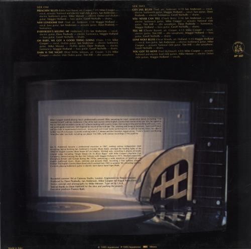 Mike Cooper The Continuous Preaching Blues vinyl LP album (LP record) Italian 7MCLPTH876901