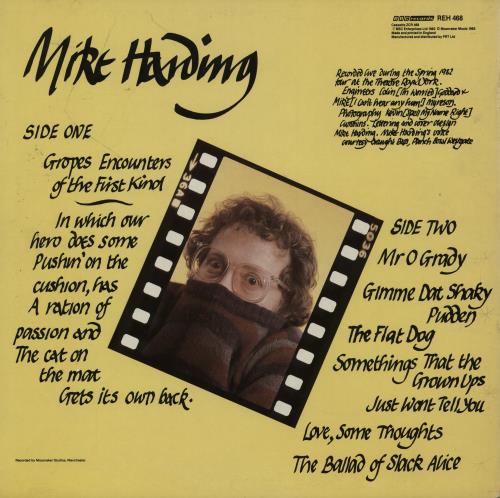 Mike Harding Flat Dogs And Shaky Pudden' vinyl LP album (LP record) UK M.HLPFL751709