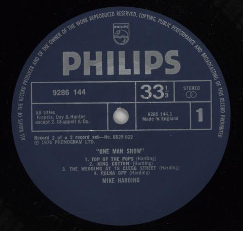 Mike Harding One Man Show 2-LP vinyl record set (Double LP Album) UK M.H2LON460962