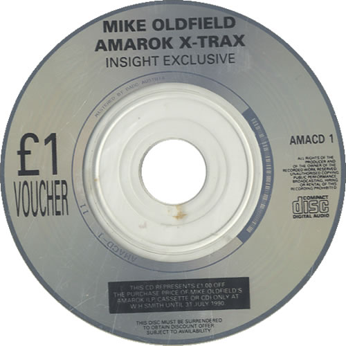 Mike Oldfield Amarok X-Trax 3" CD single (CD3) UK OLDC3AM489758